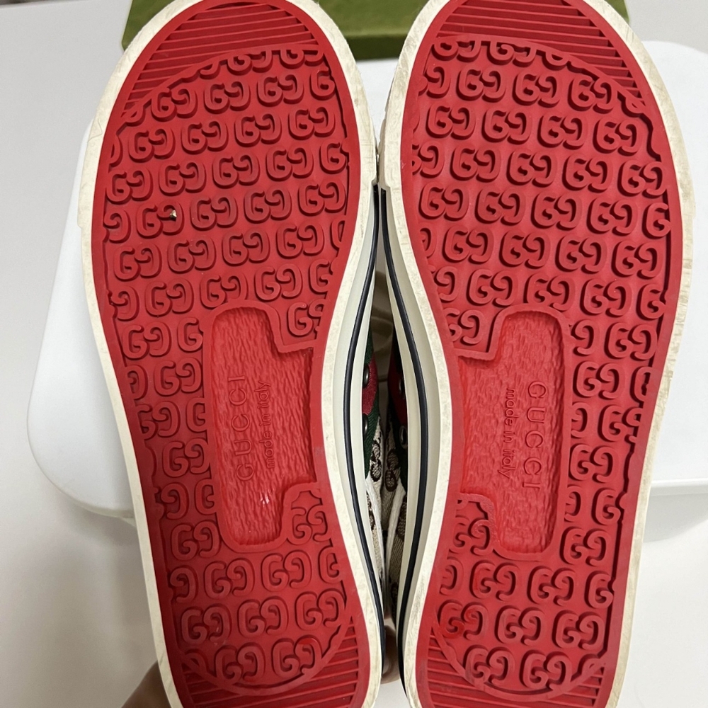 GUCCI DISNEY Sneakers Men Mickey Mouse Ace Disney GG Tennis 1977 Size 9 - Picture 4 of 5